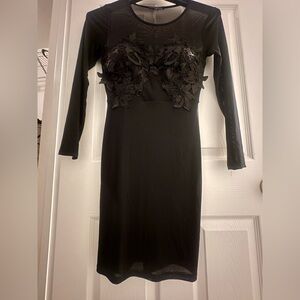 Elegant Black Lace Dress